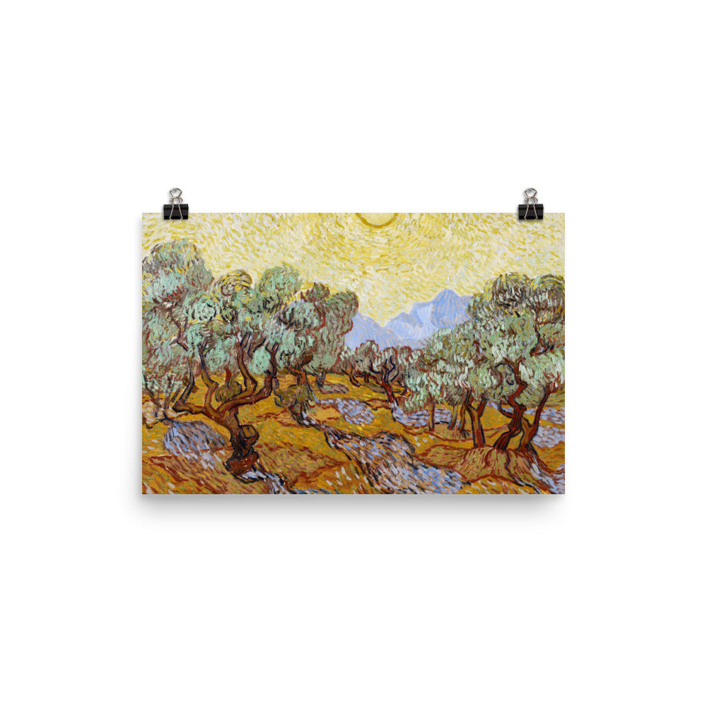 Size 3 - Van Gogh Poster – Olive Trees & the Spirit of Post-Impressionist Nature