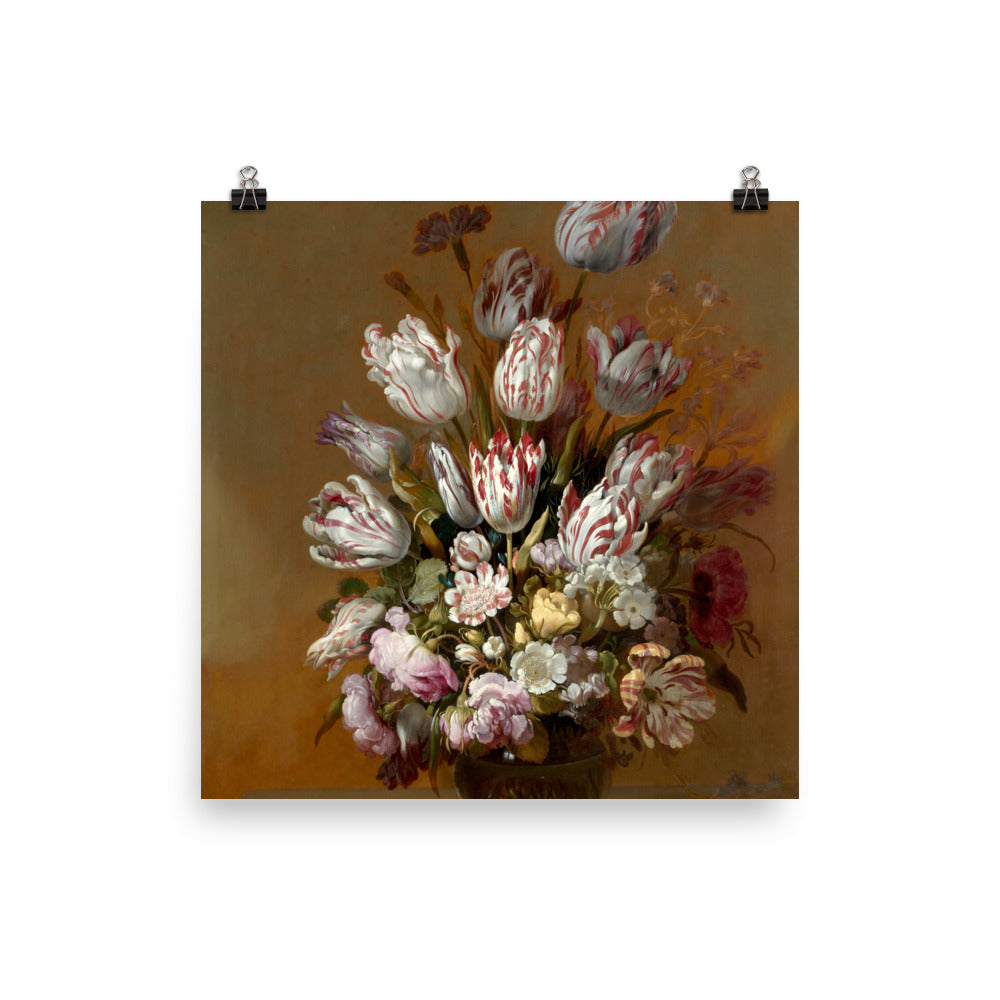 Size 1 - Bollongier Poster – Still Life with Flowers & Dutch Golden Age Bloom