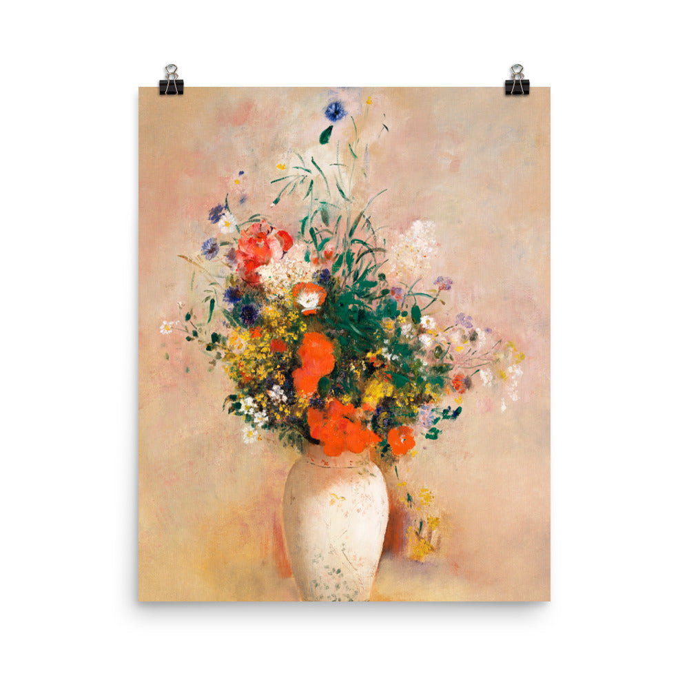 Size 4 - Redon Poster – Vase with Flowers & the Poetry of Still Life