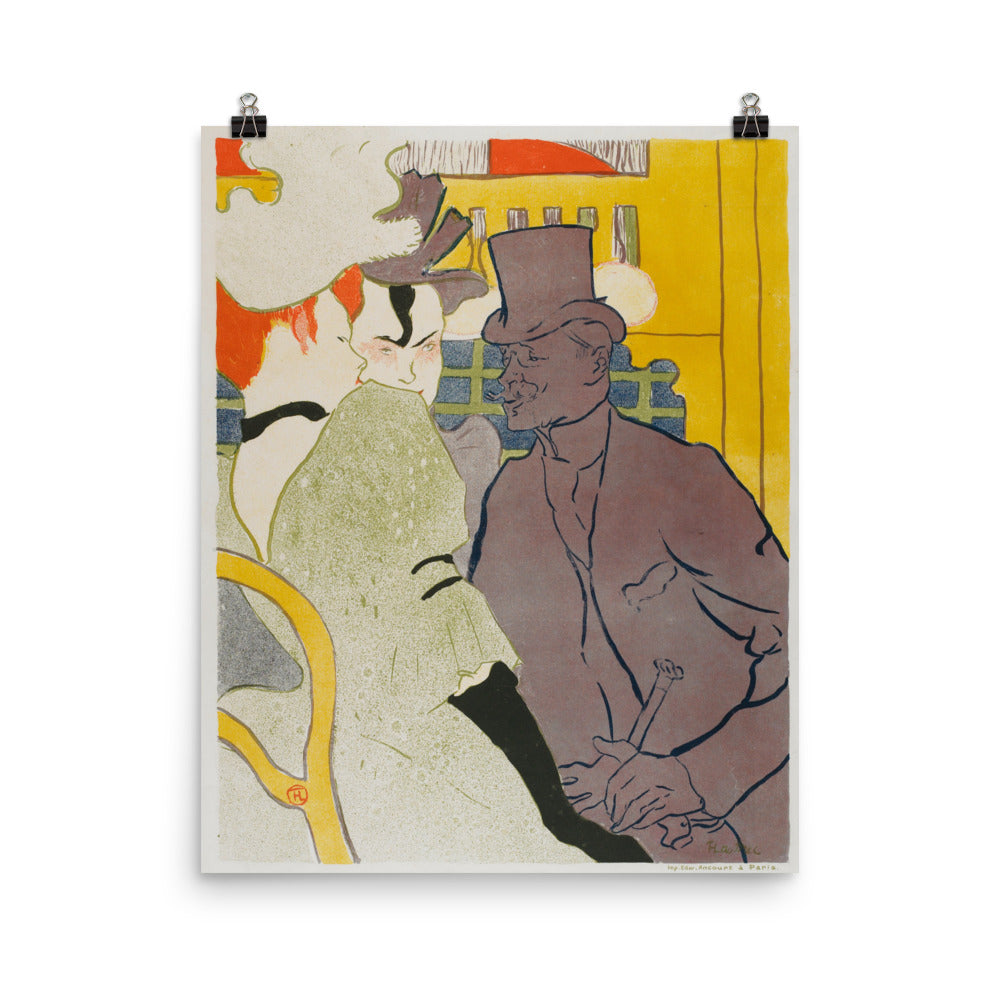 Size 4 - Toulouse-Lautrec Poster – The Englishman at the Moulin Rouge & Bohemian Nights