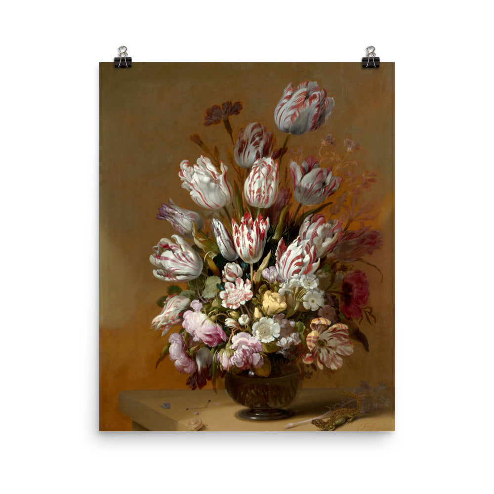 Size 4 - Bollongier Poster – Still Life with Flowers & Dutch Golden Age Bloom