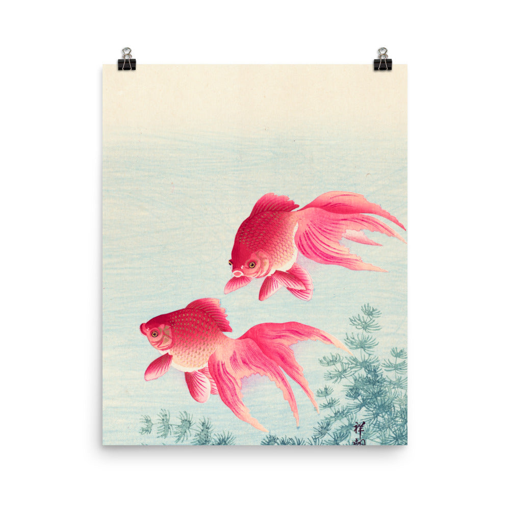 Size 4 - Koson Poster – Two Goldfish & the Grace of Japanese Art