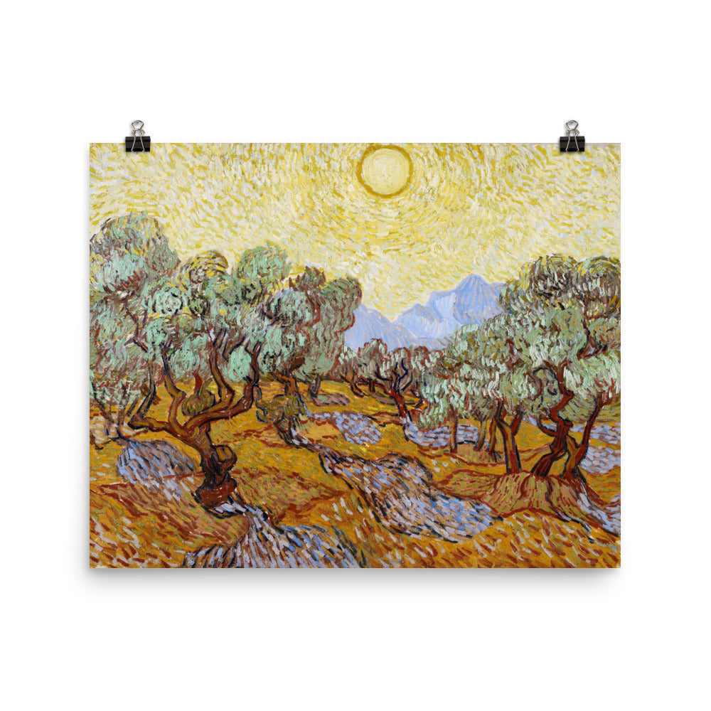 Size 4 - Van Gogh Poster – Olive Trees & the Spirit of Post-Impressionist Nature