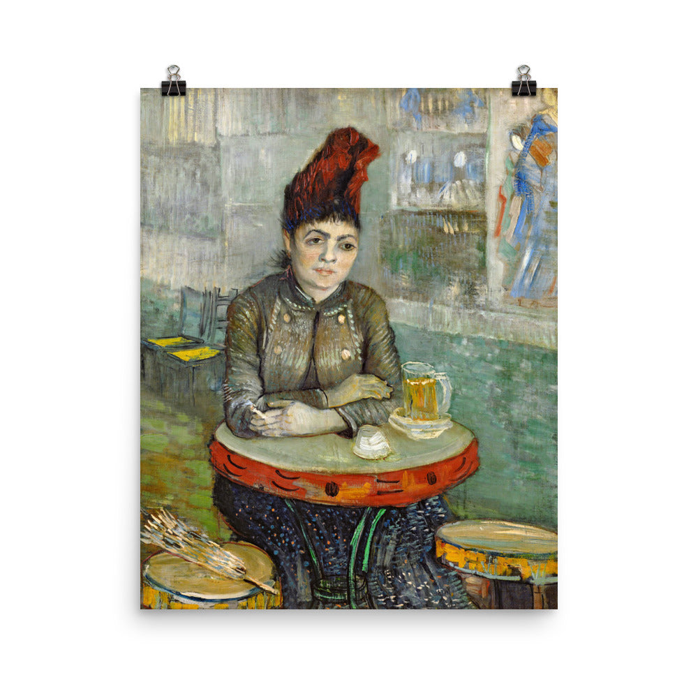 Size 5 - Van Gogh Agostina Segatori Poster – Le Tambourin Café Portrait Art Print