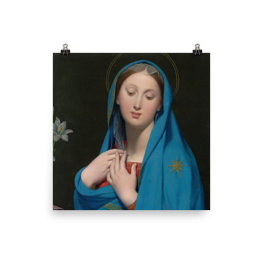Size 1 - Ingres Poster – Maria & the Serenity of Neoclassical Beauty