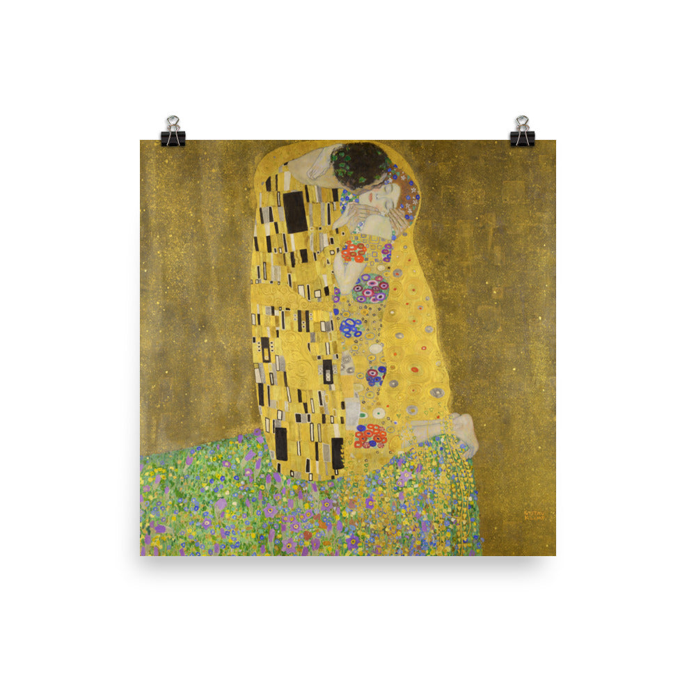 Size 1 - Klimt Poster – The Kiss & the Romance of Art Nouveau Gold