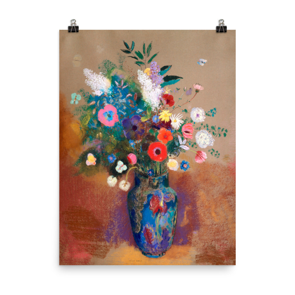 Size 5 - Redon Poster – Bouquet in Vase & the Essence of Symbolist Beauty