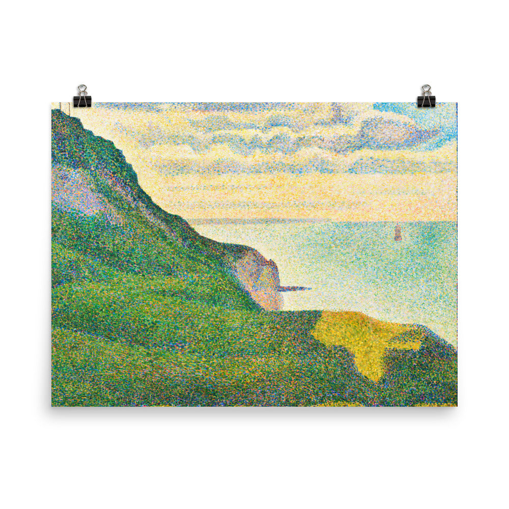 Size 5 - Seurat Poster – Seascape at Port-en-Bessin & Coastal Pointillist Charm