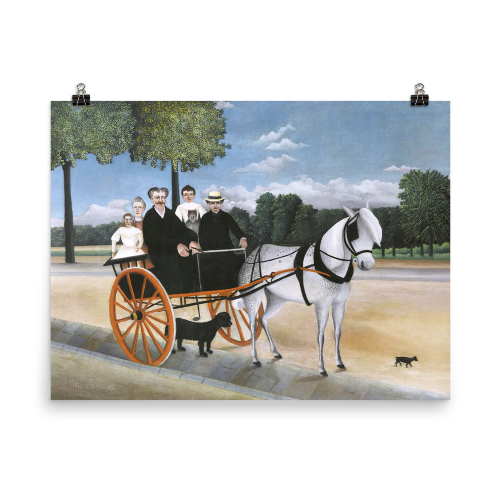 Size 5 - Rousseau Poster – La Carriole du Pré Junier & the Charm of Rustic Adventure