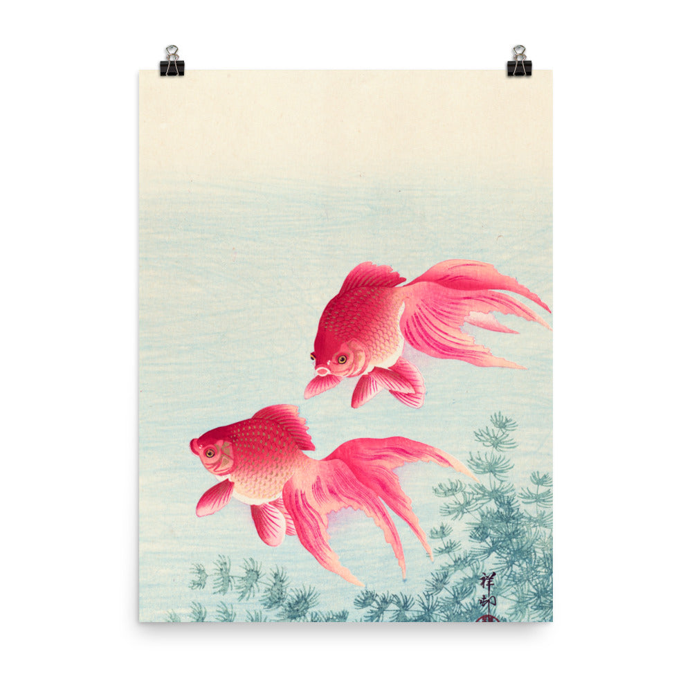 Size 5 - Koson Poster – Two Goldfish & the Grace of Japanese Art