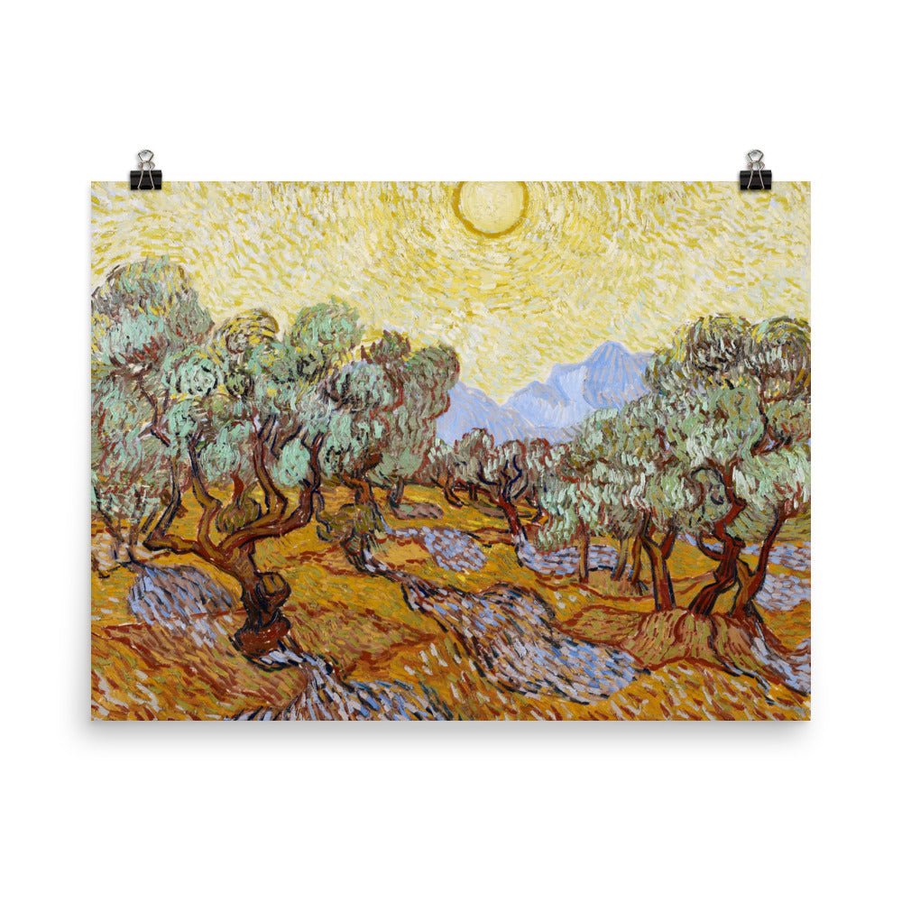 Size 5 - Van Gogh Poster – Olive Trees & the Spirit of Post-Impressionist Nature