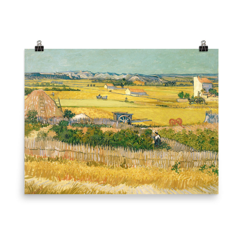 Size 5 - Van Gogh The Harvest Poster – Golden Landscape Wall Art for Home Decor