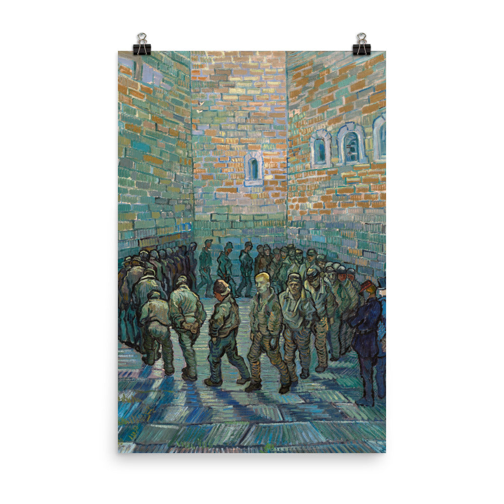 Size 6 - Van Gogh The Prison Courtyard Poster – Solitude in Striking Color