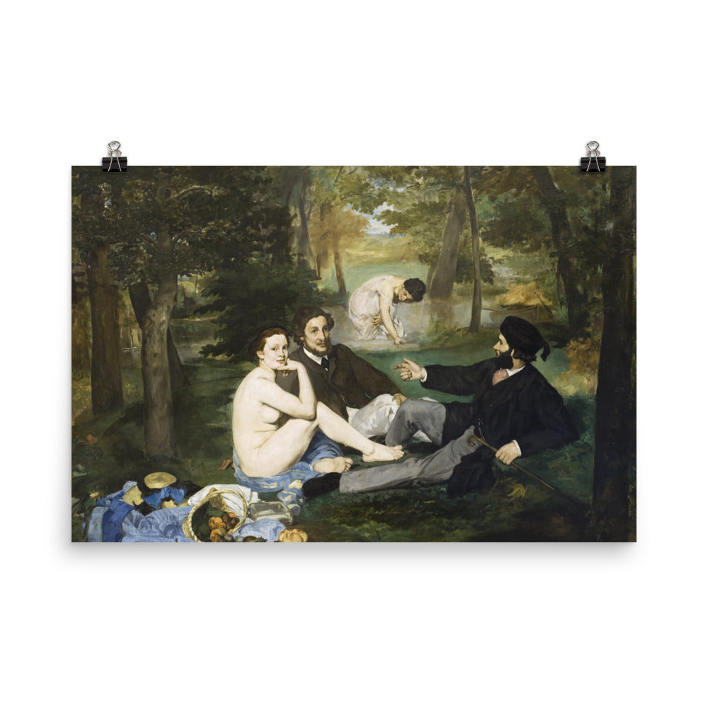 Size 6 - Manet Luncheon on the Grass Poster – Bold Modernity, Timeless Conversation