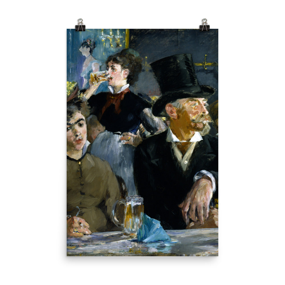 Size 6 - Manet At the Café Poster – Parisian Mood, Modern Impression