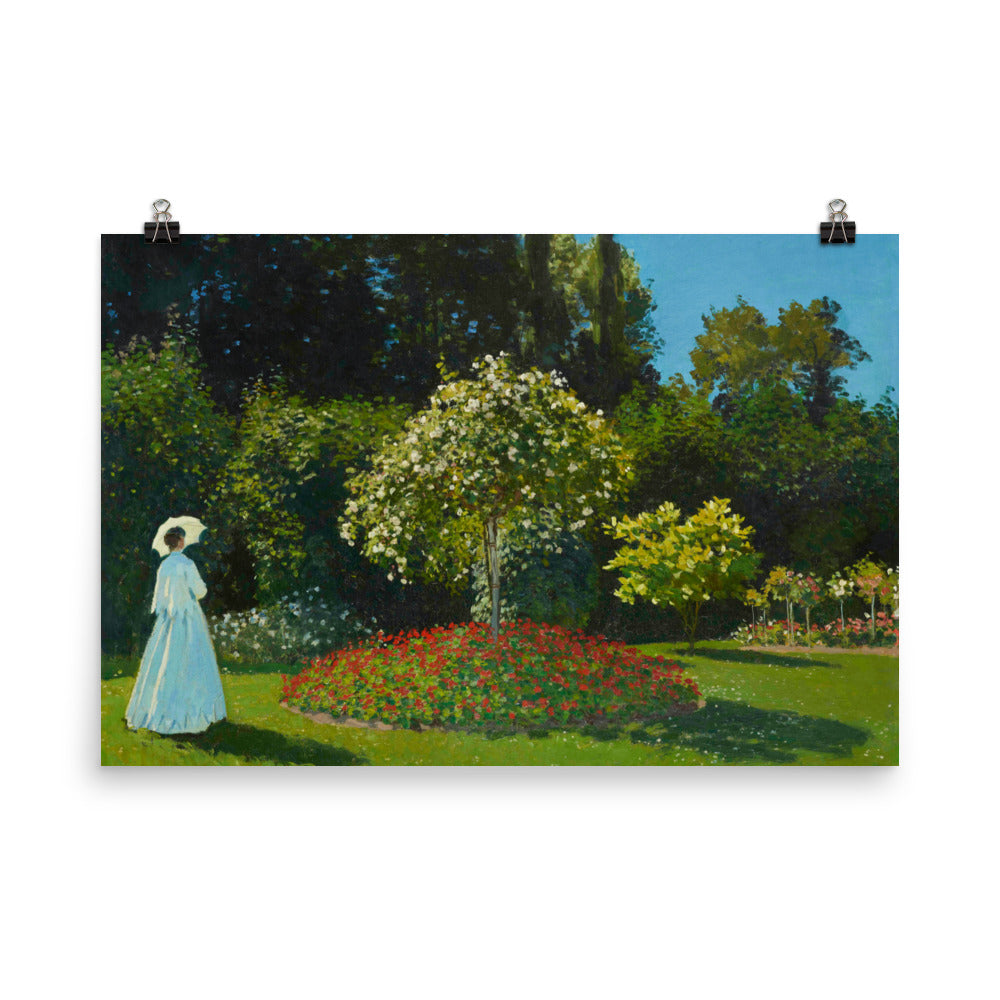 Size 6 - Monet Poster – Garden Serenity in French Impressionist Style