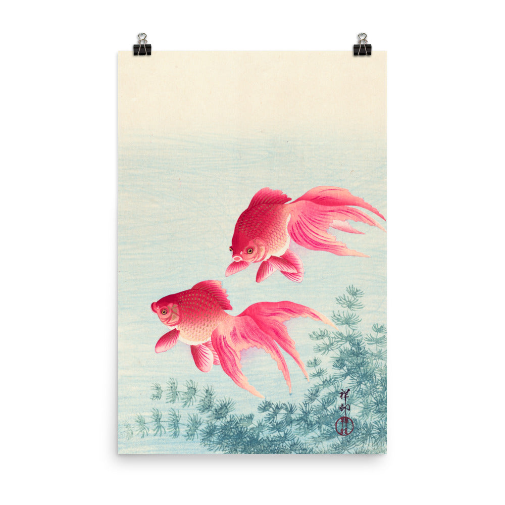 Size 6 - Koson Poster – Two Goldfish & the Grace of Japanese Art