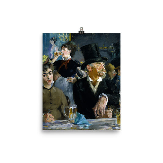 Size 1 - Manet At the Café Poster – Parisian Mood, Modern Impression