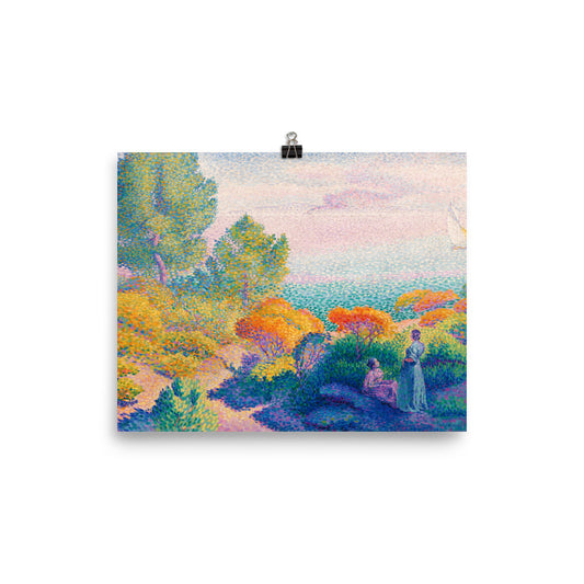 Size 1 - Cross Poster – Seaside Elegance in Mediterranean Impressionism