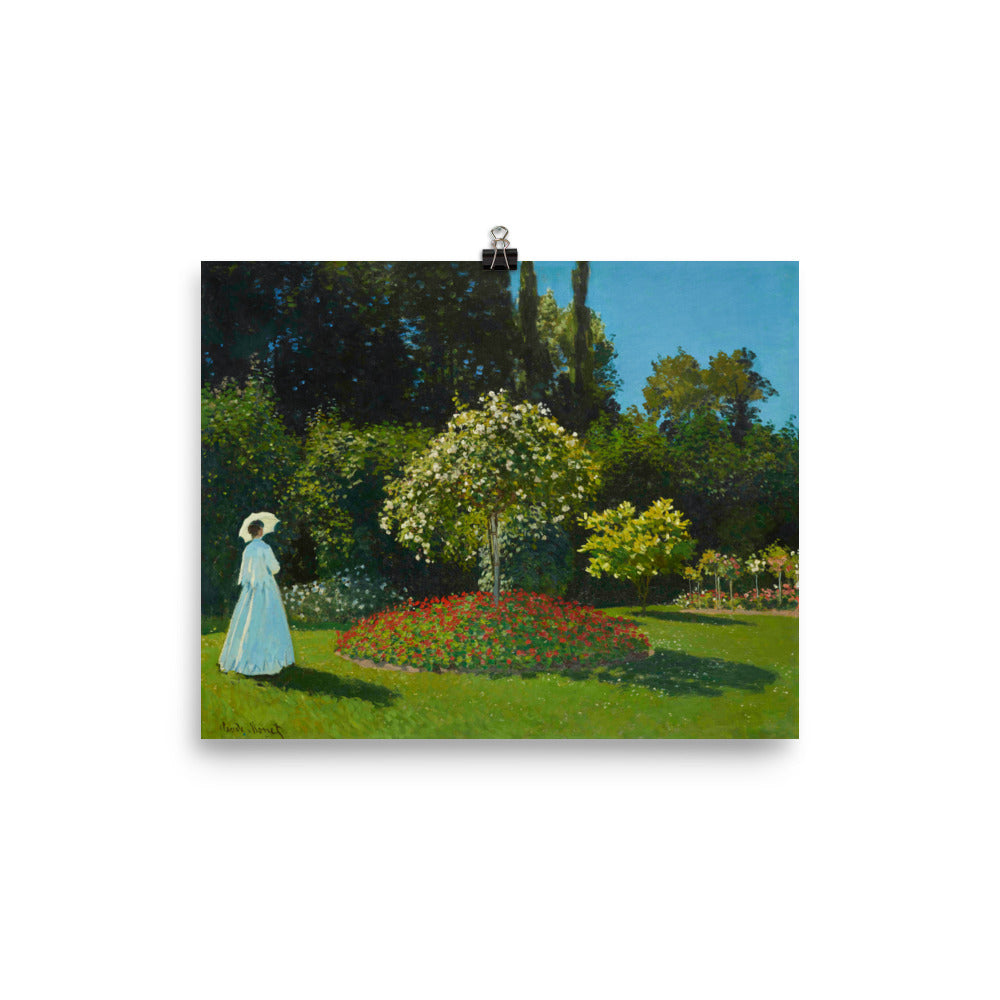 Size 1 - Monet Poster – Garden Serenity in French Impressionist Style