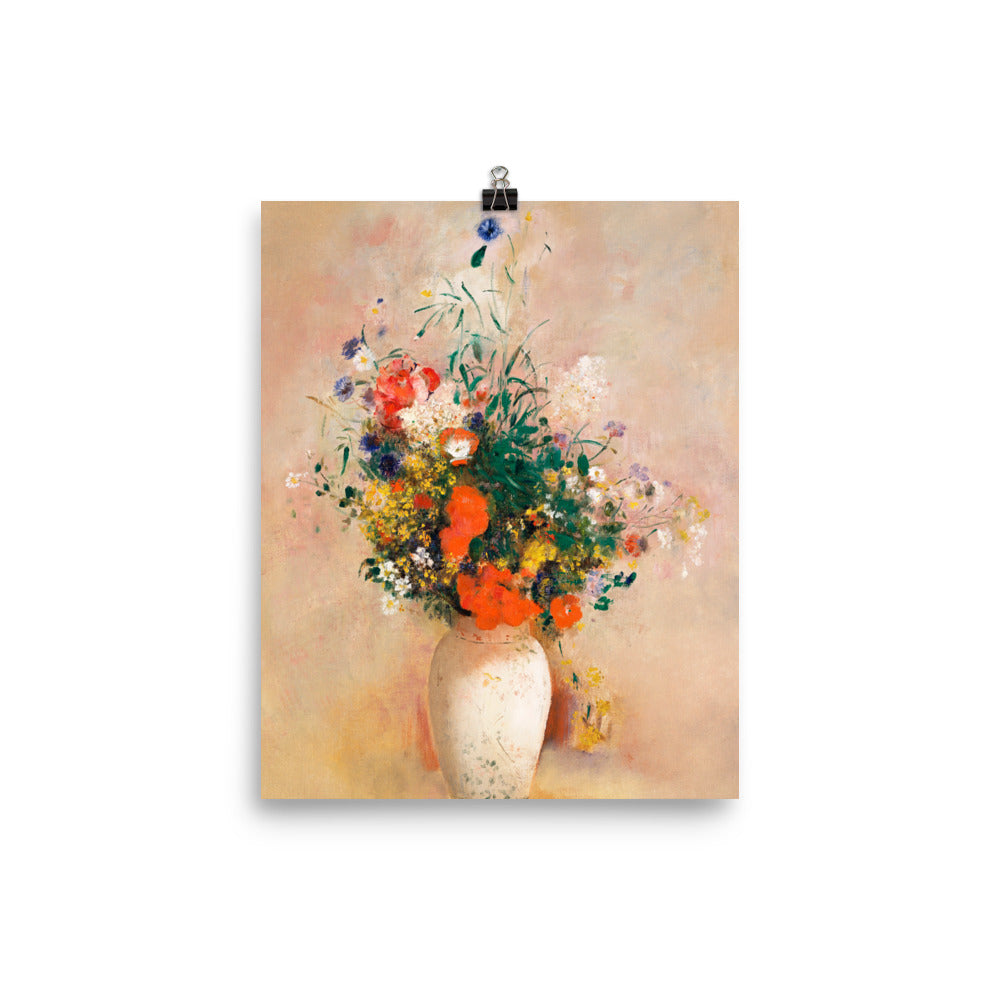 Size 1 - Redon Poster – Vase with Flowers & the Poetry of Still Life