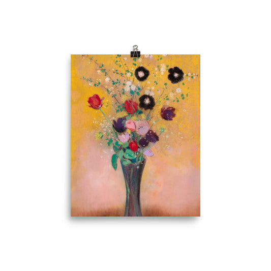 Size 1 - Redon Poster – Still Life Vase & the Dream of Floral Color