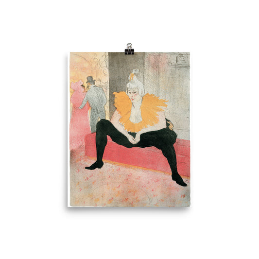Size 1 - Toulouse-Lautrec Poster – La Clownesse & the Spirit of Belle Époque