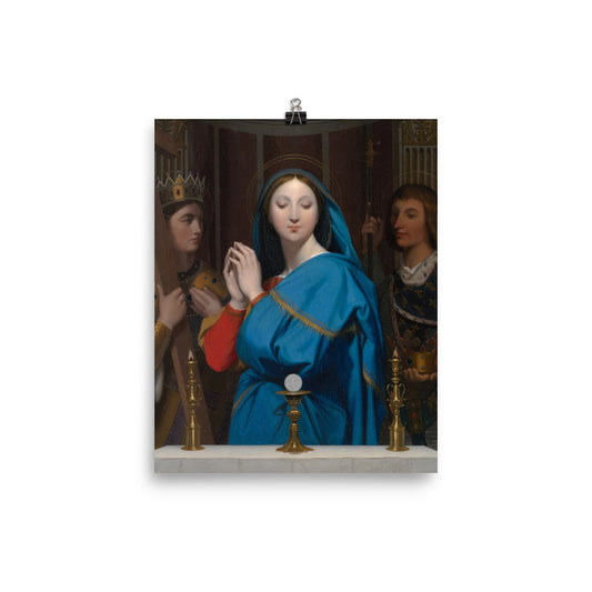 Size 1 - Ingres Poster – The Virgin Adoring the Host & Neoclassical Devotion