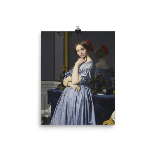 Size 1 - Ingres Poster – Comtesse d'Haussonville & the Elegance of Portraiture