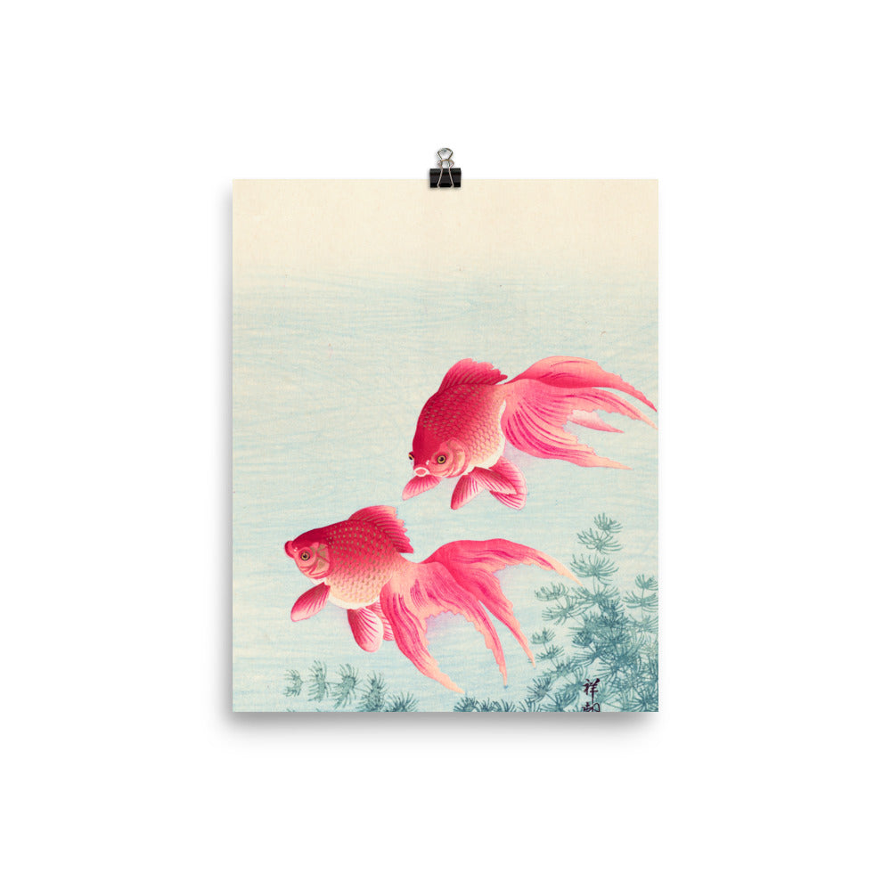 Size 1 - Koson Poster – Two Goldfish & the Grace of Japanese Art