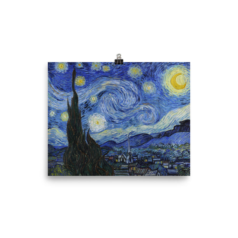 Size 6 - Van Gogh Starry Night Poster – Iconic Night Sky Wall Art Print
