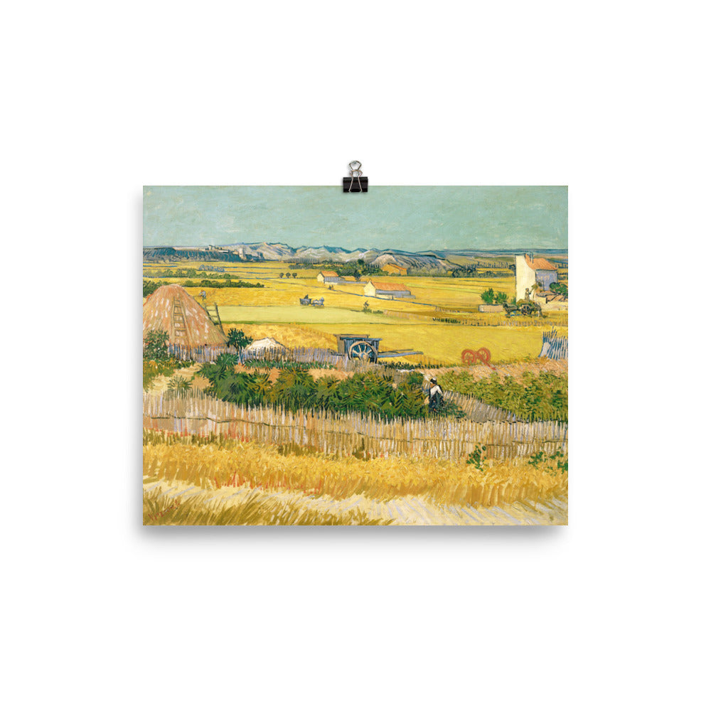 Size 1 - Van Gogh The Harvest Poster – Golden Landscape Wall Art for Home Decor