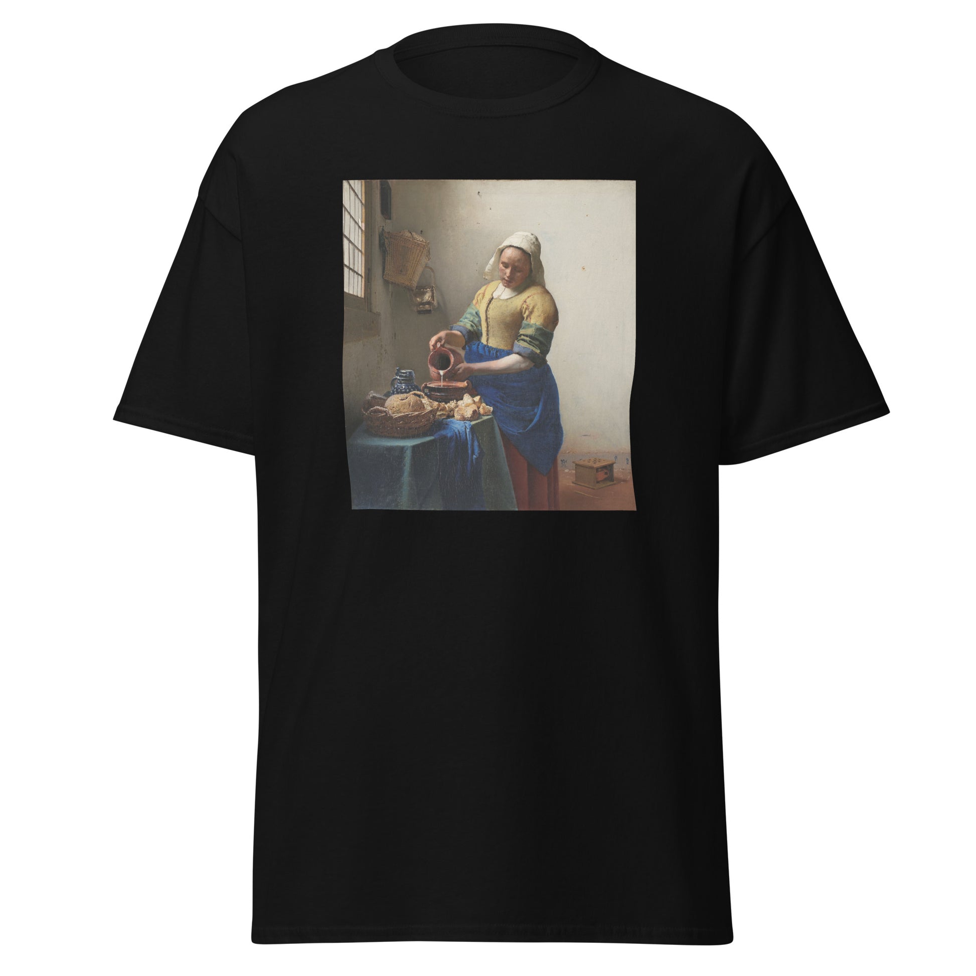 Vermeer Milkmaid Men's Classic Tee – Iconic Art in Everyday Wear