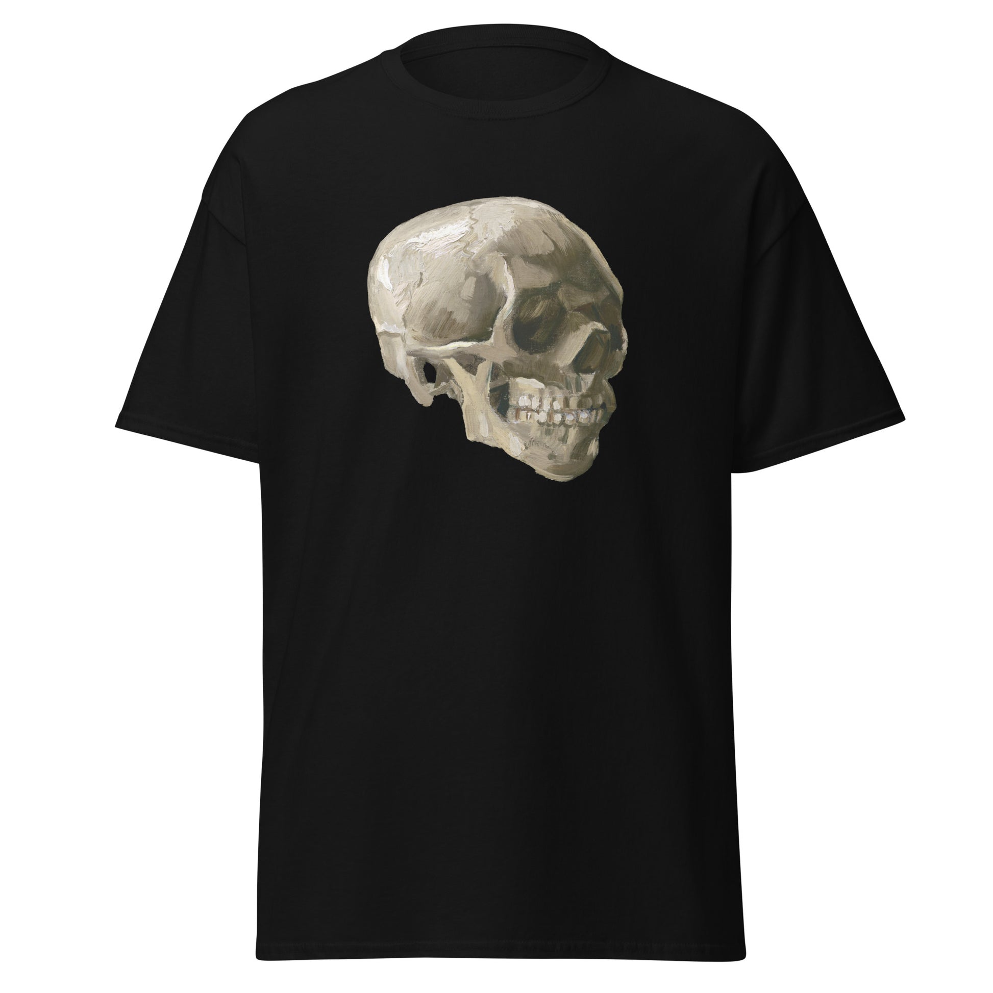 Van Gogh Skull Men's Classic Tee – Dark Aesthetics, Iconic Brushwork