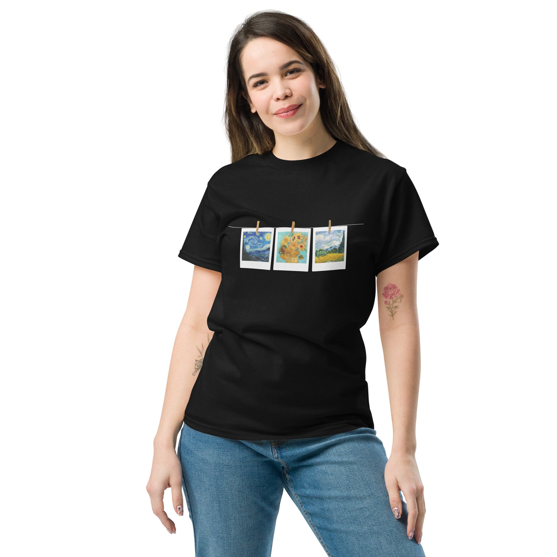 Model 1 - Van Gogh Olive Trees Men's Classic Tee – Earthy Tones, Artistic Flow