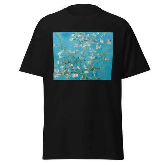 Van Gogh Almond Men's Classic Tee – Blossoms of Hope, Worn with Style