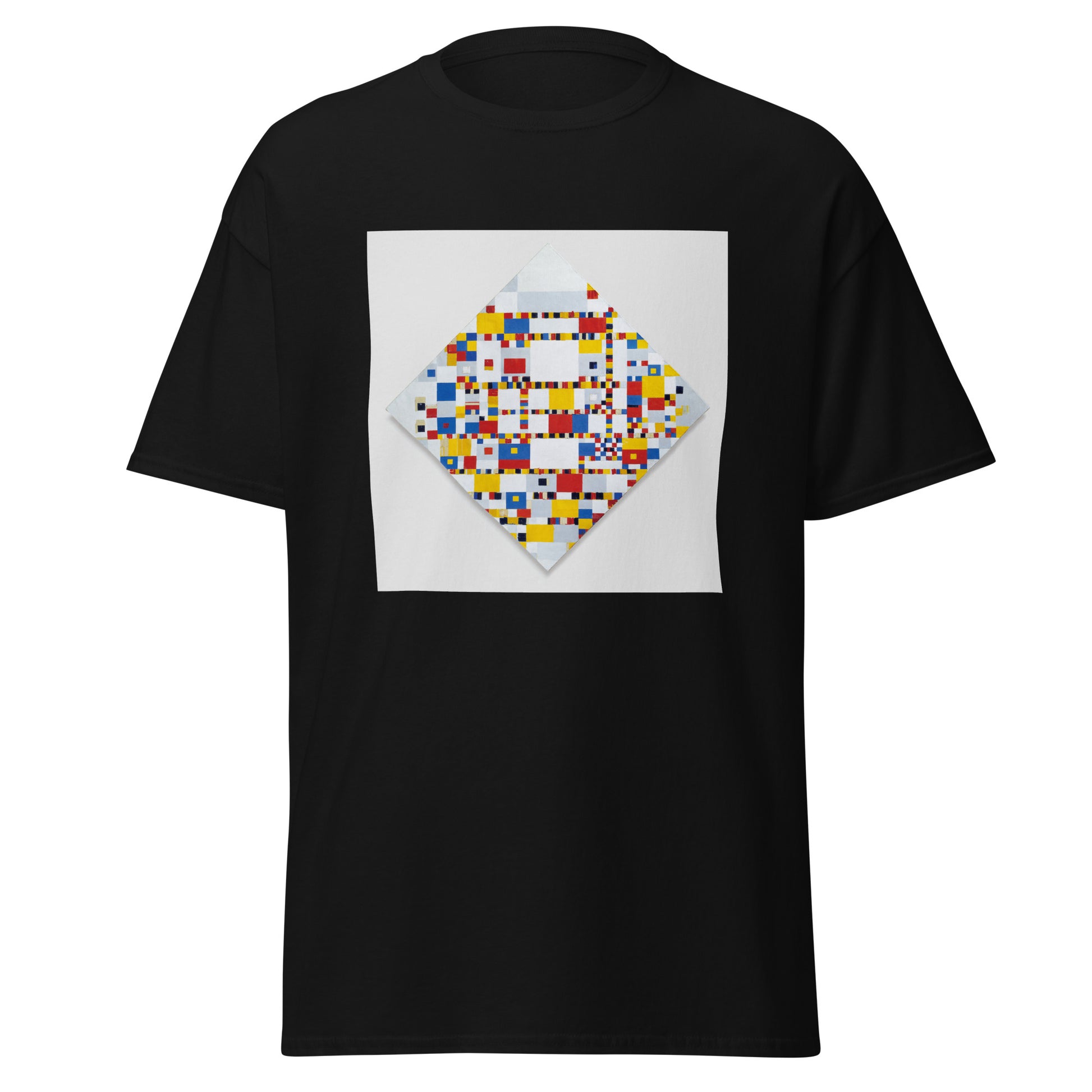 Mondrian Boogie Men's Classic Tee – Abstract Rhythm, Modern Comfort