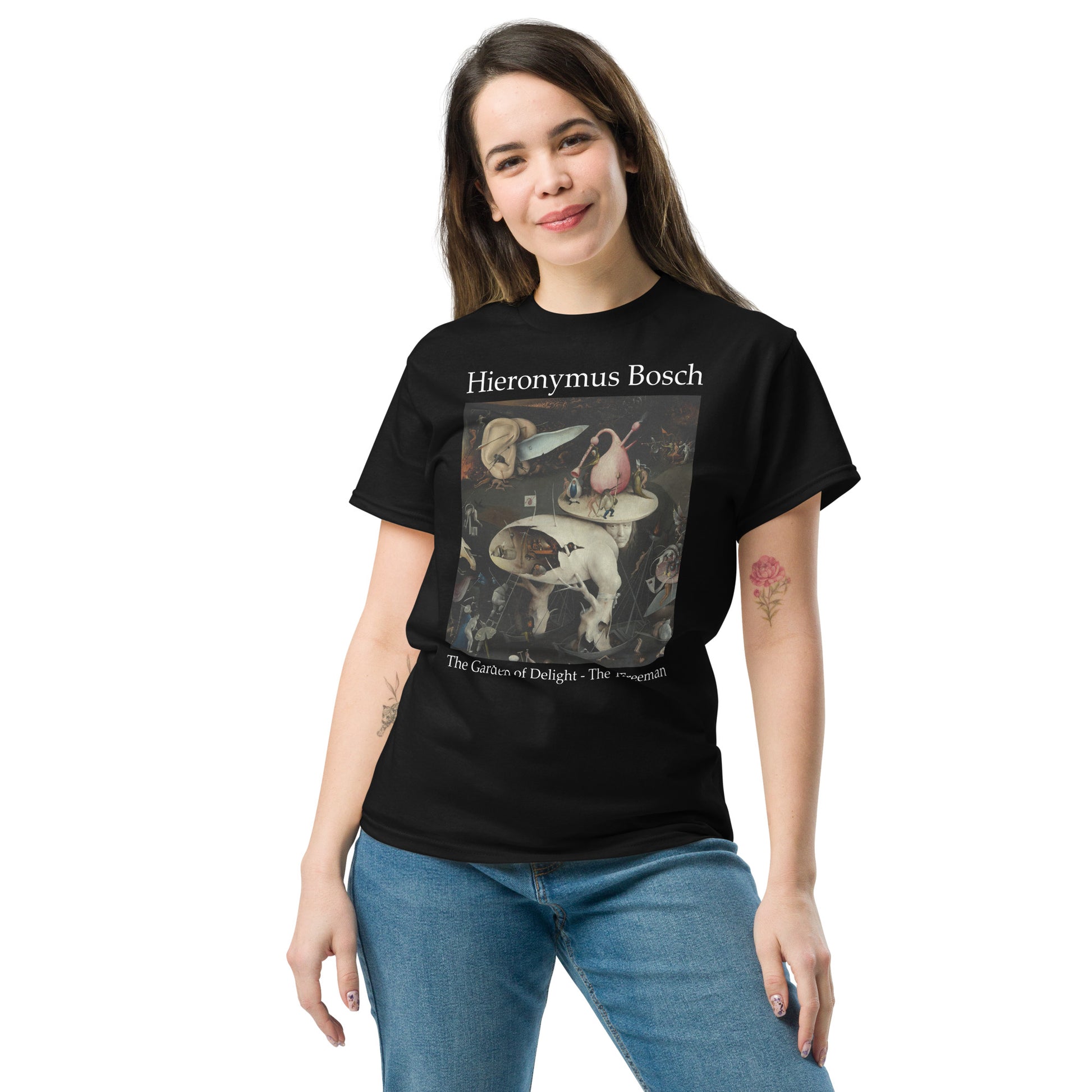 Model 1 - Bosch Garden Treeman Men's Tee – Surreal Style from a Master’s Mind
